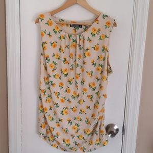 Flower print shell